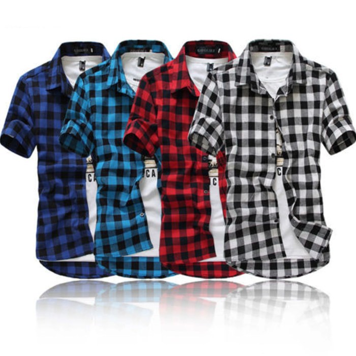 Mens casual dress shirts short sleeve