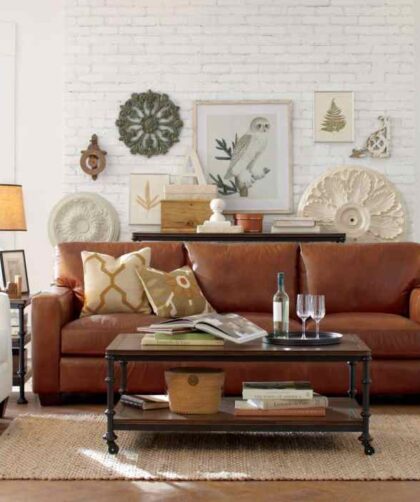 How to decorate a room with brown furniture