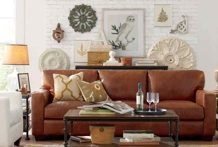 How to decorate a room with brown furniture