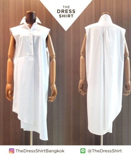 Women's button up shirt dress