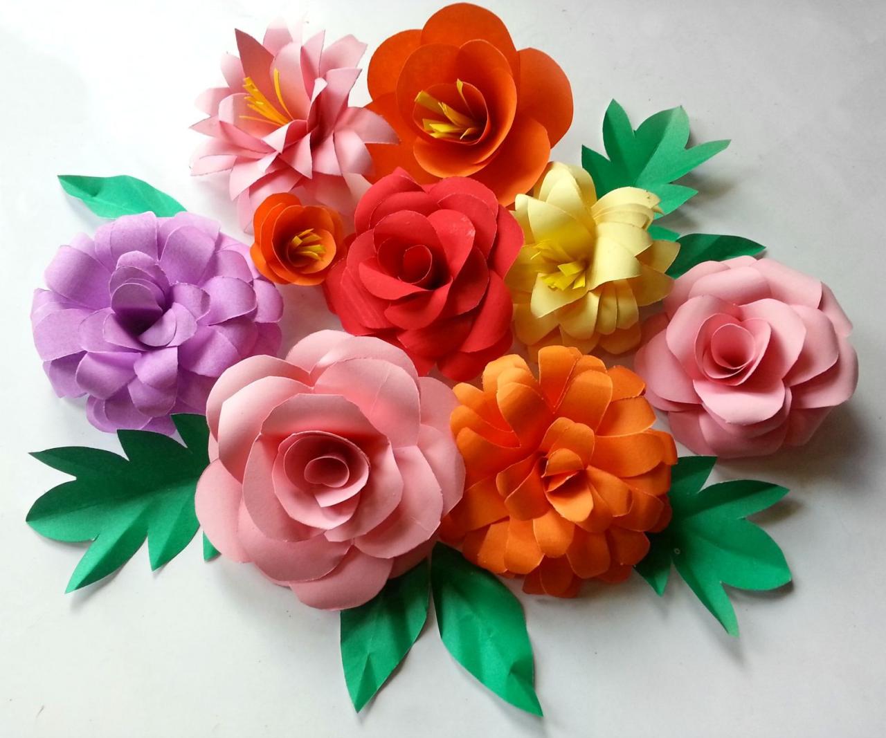 How to make flower decoration with paper