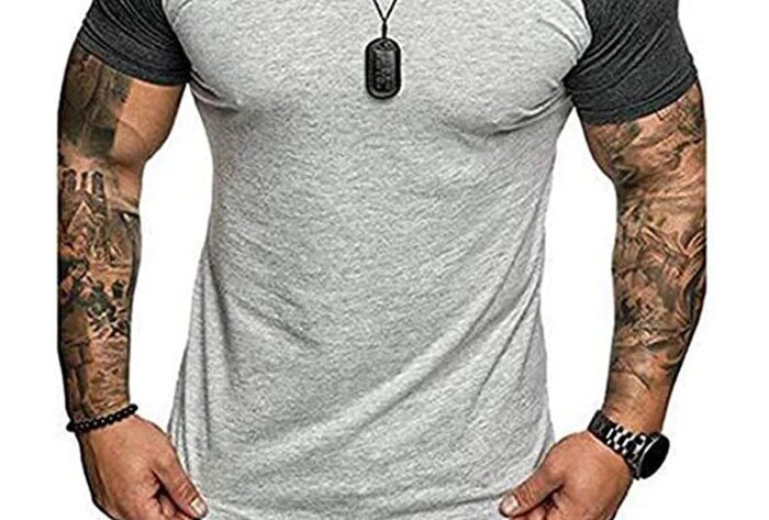 Men's muscle dress shirts