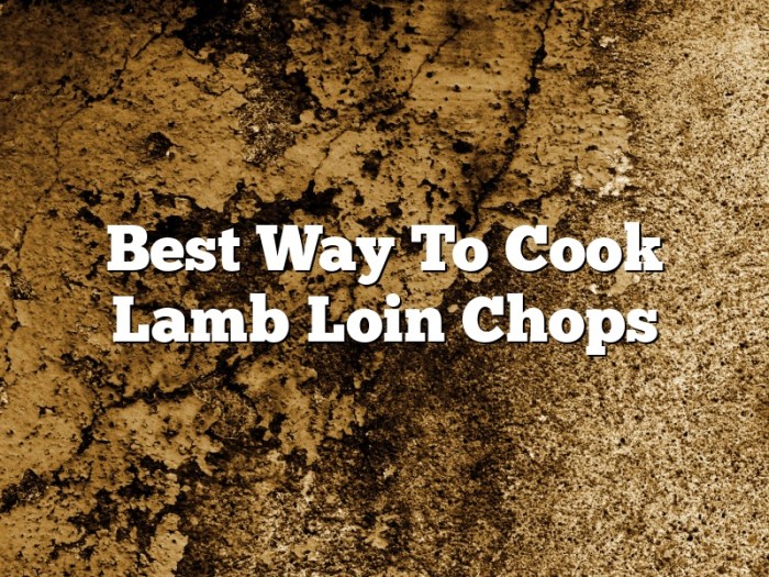 How to cook lamb loin chops indian style