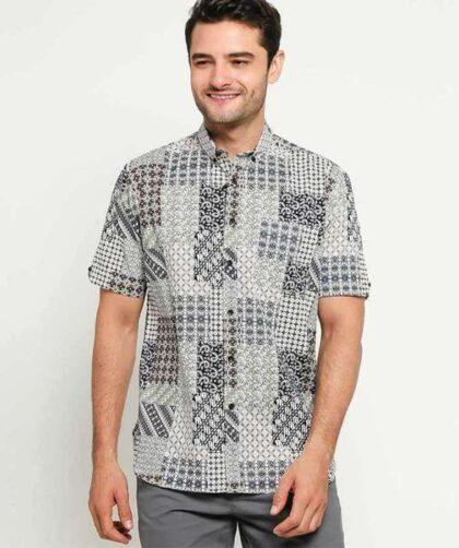 Men's cropped dress shirt