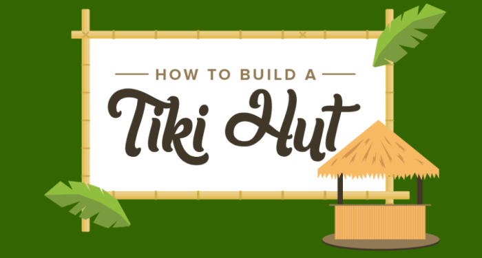 How to make a tiki hut decoration