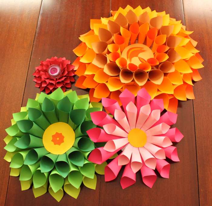 How to make flower decoration with paper